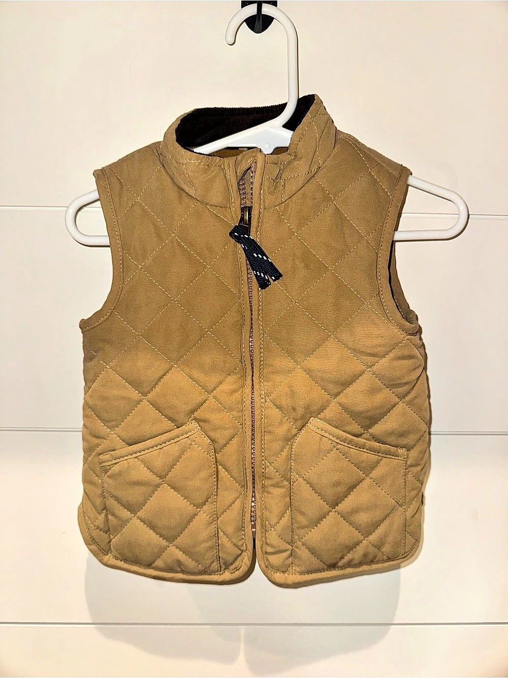 Starting Out Quilted Vest in Brown Baby 12M Like New